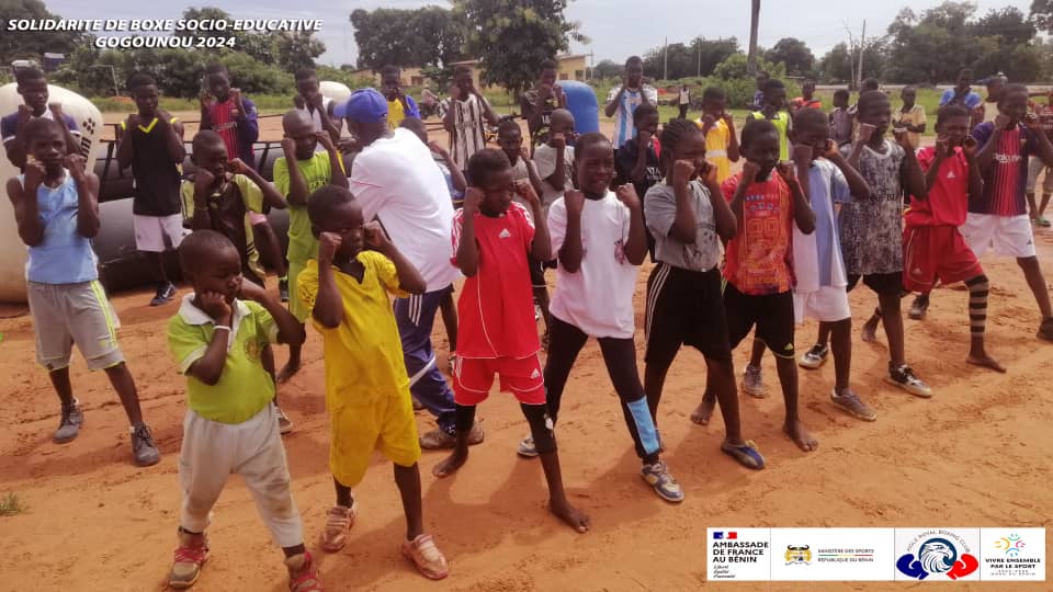 Activités interactives menées sur l'esplanade du marché à bétail de Gogounou